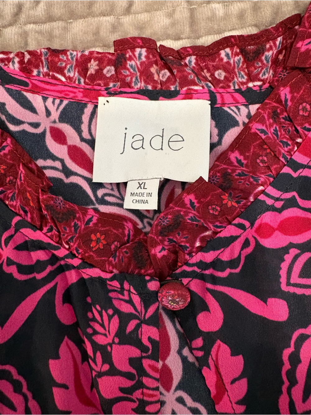 JOHNNY WAS (JADE) STEFFIE BLOUSE, XL - Picture 7 of 12